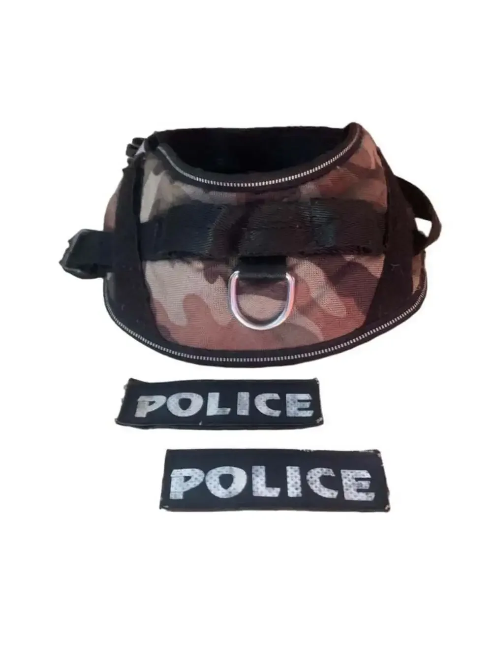 Smart Pups Police K9 Army Print Dog Vest Harness with Reflective Trim and Handle